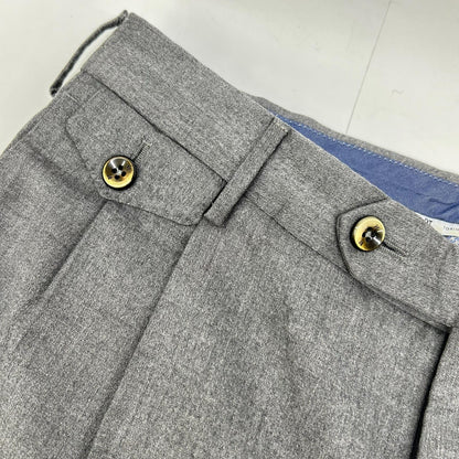 PT TORINO Gray Wool Gentleman Fit Slacks Size 48