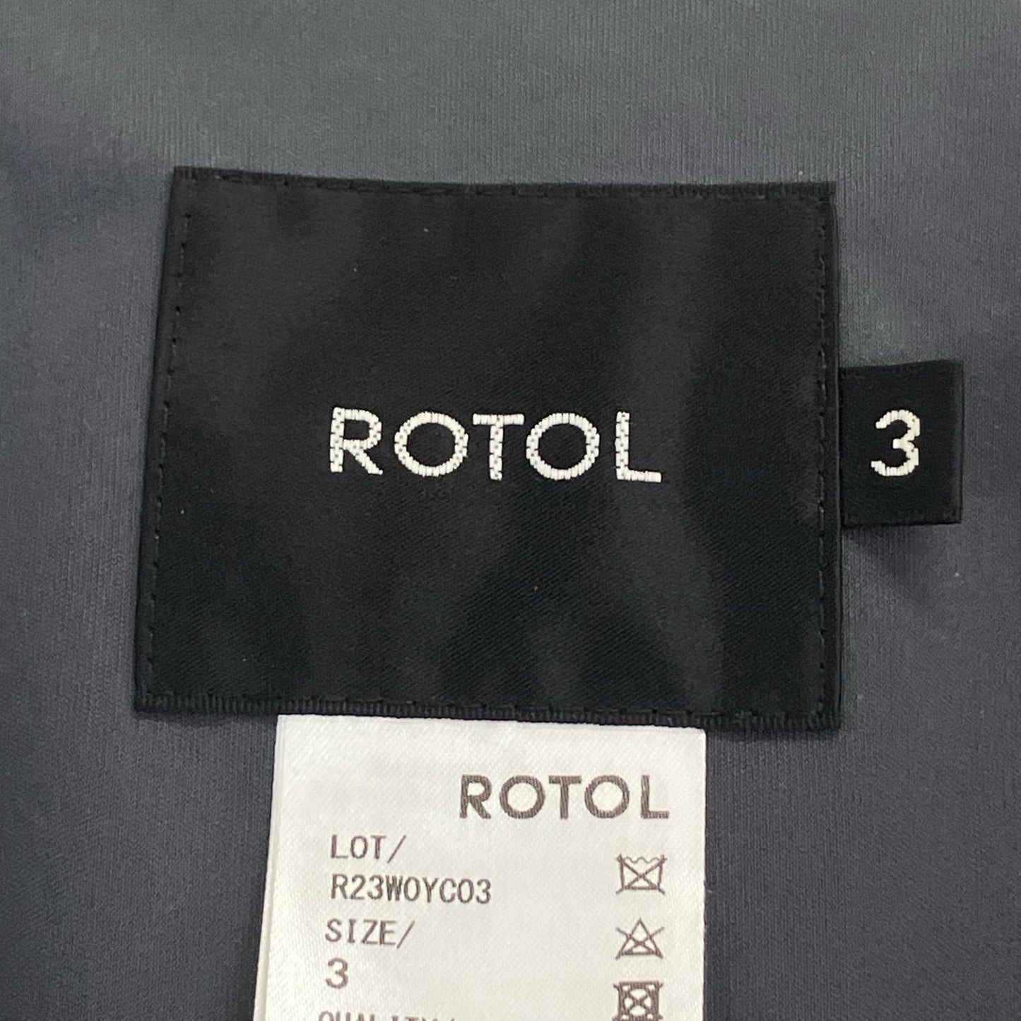 ROTOL 23' Shell Parka Hooded Jacket Gray Size 3