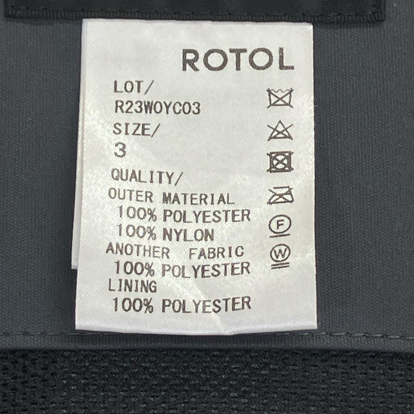 ROTOL 23' Shell Parka Hooded Jacket Gray Size 3