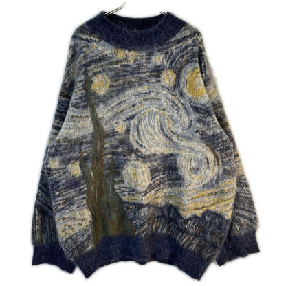 Kota Gushiken AW22 Starry Night Mohair Sweater Blue Size 2
