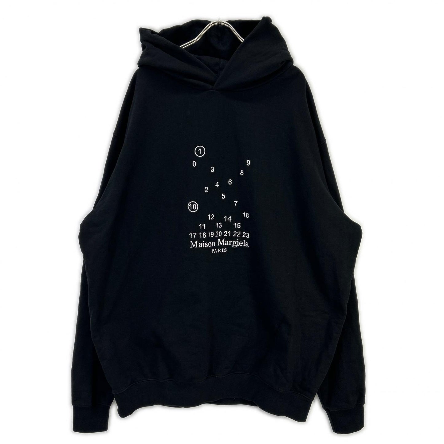 Maison Margiela 23AW Calendar Logo Hoodie Black Size XXL
