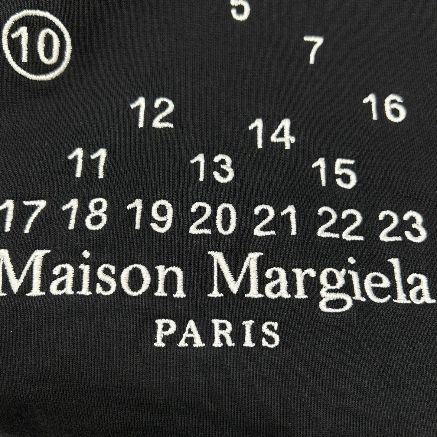 Maison Margiela 23AW Calendar Logo Hoodie Black Size XXL