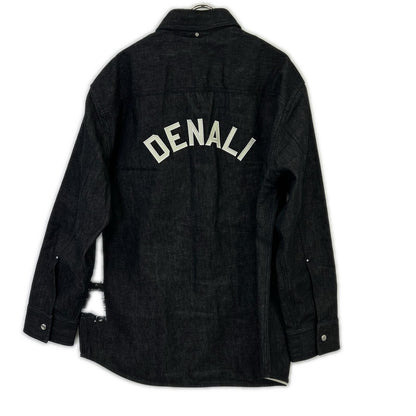 OAMC Black/White Graphic Denim Shirt Size L