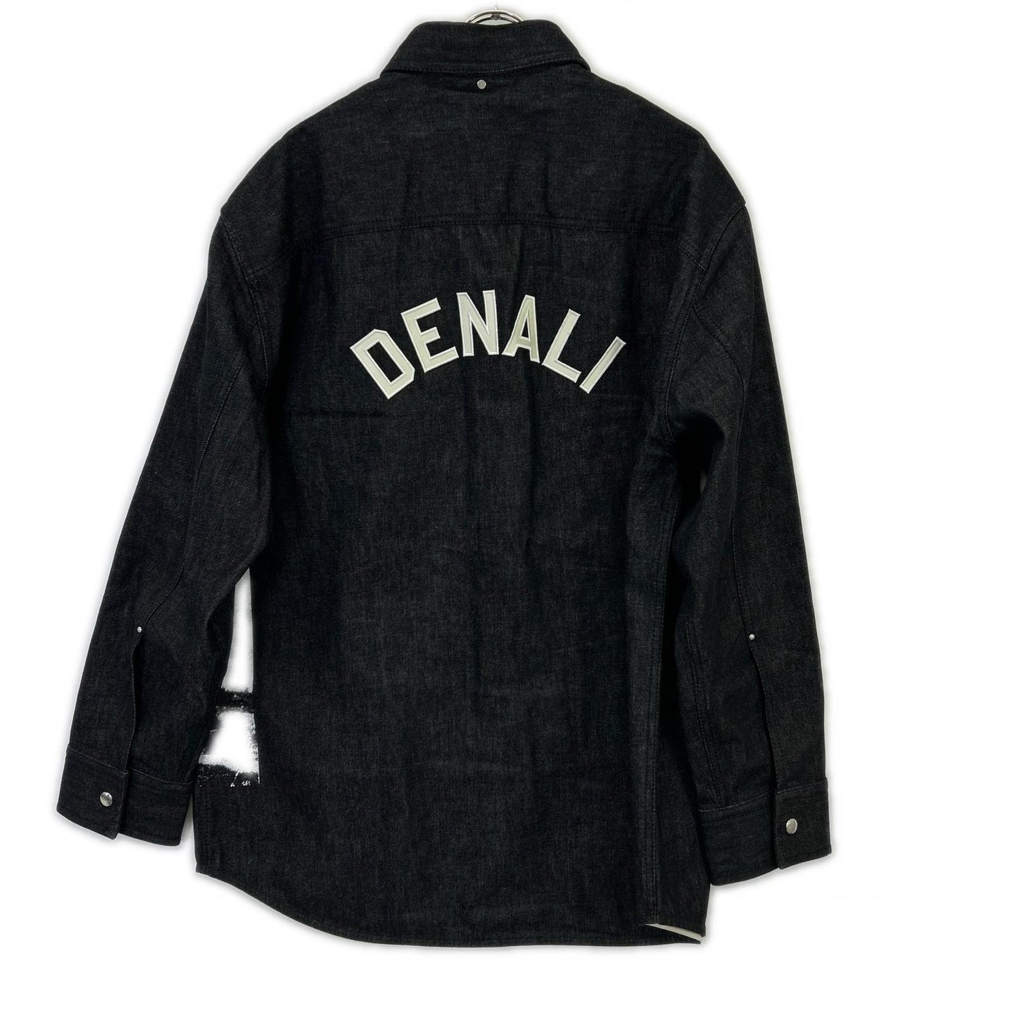 OAMC Black/White Graphic Denim Shirt Size L