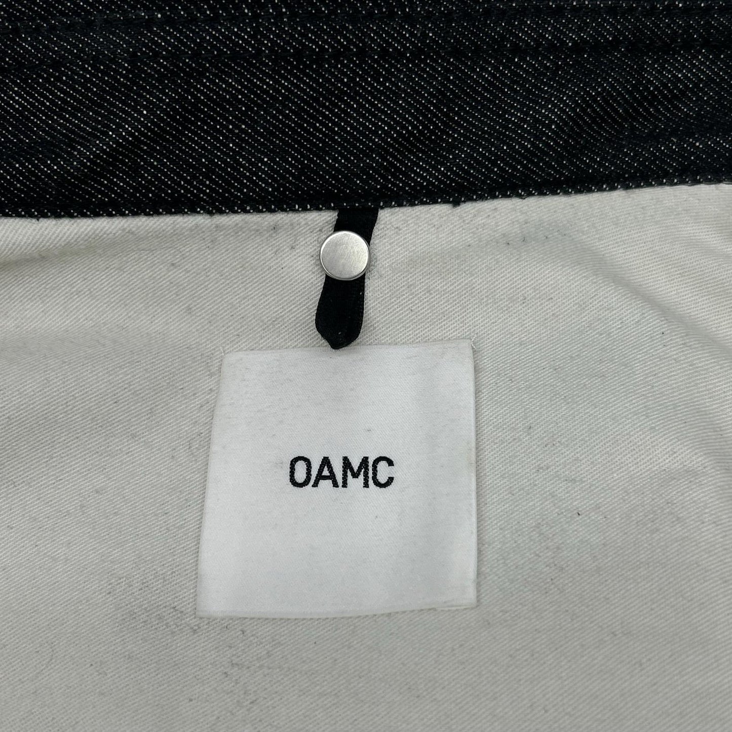 OAMC Black/White Graphic Denim Shirt Size L
