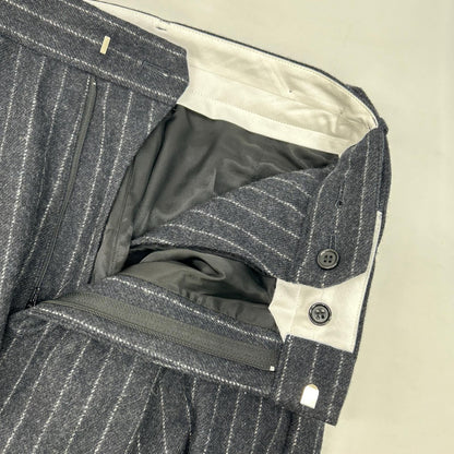 INSCRIRE 25AW Stripe Wide Wool Pants Black Size 3