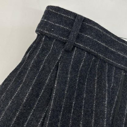 INSCRIRE 25AW Stripe Wide Wool Pants Black Size 3