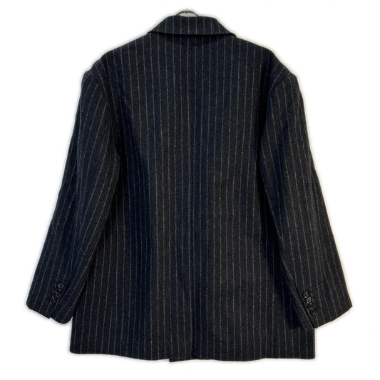 INSCRIRE 25AW Gray Wool Stripe Double Jacket Size 2