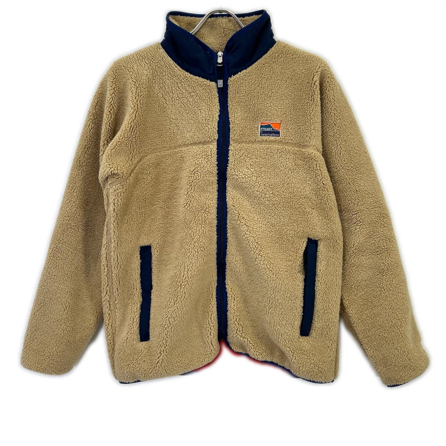 STANDARD CALIFORNIA Classic Pile Fleece Jacket Beige Size S