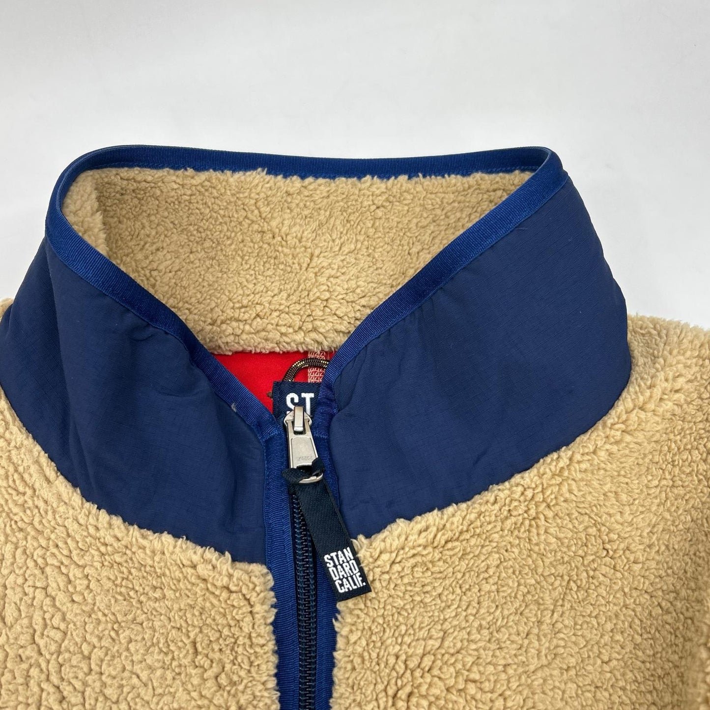 STANDARD CALIFORNIA Classic Pile Fleece Jacket Beige Size S