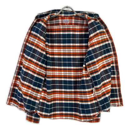 STANDARD CALIFORNIA Orange Blue Flannel Shirt Cotton Size S
