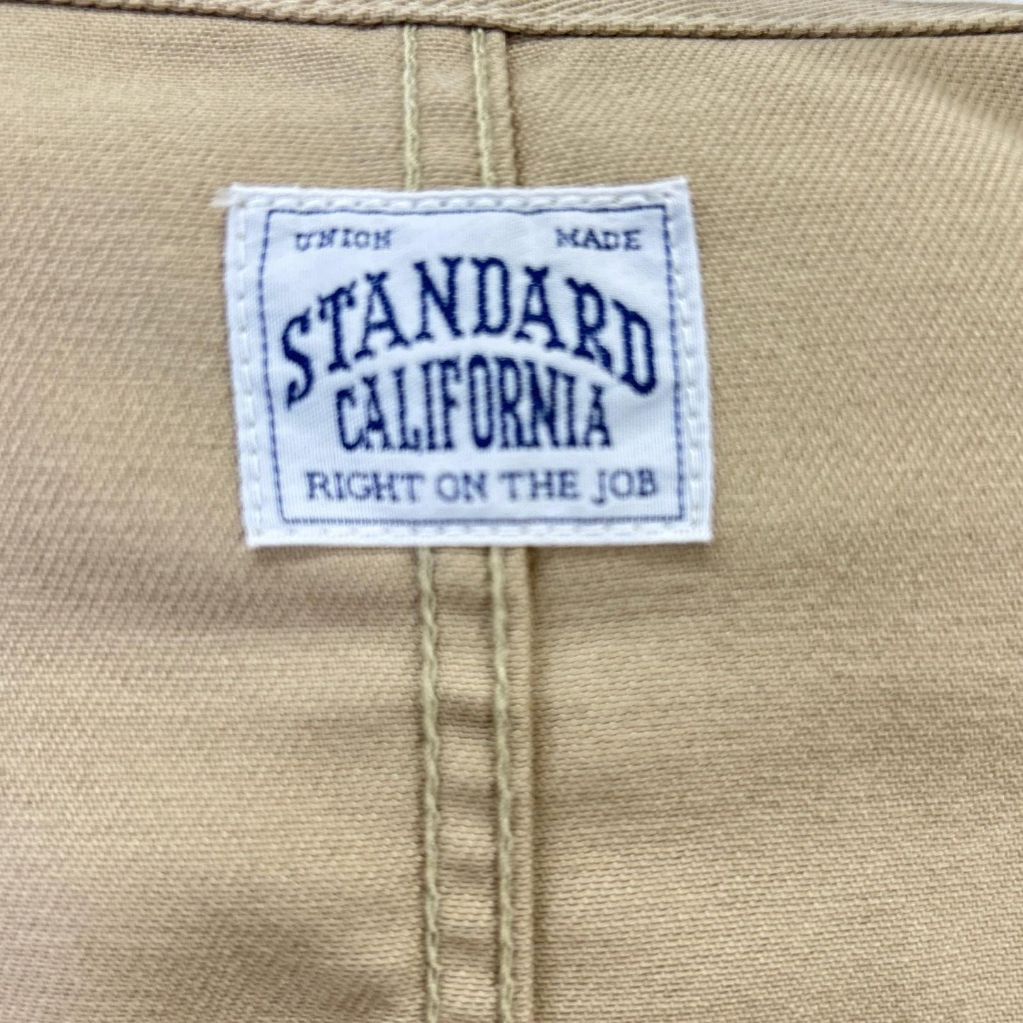 STANDARD CALIFORNIA Beige Coverall Jacket Polyester Size S