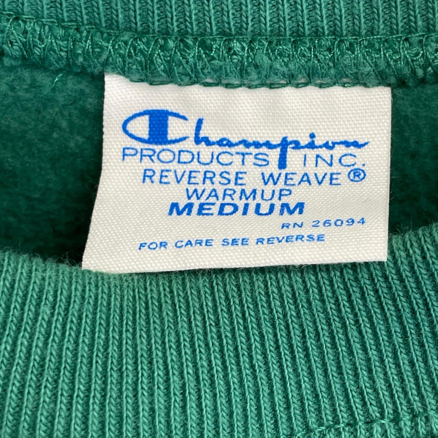 STANDARD CALIFORNIA Green Champion Weave Sweatshirt Size M
