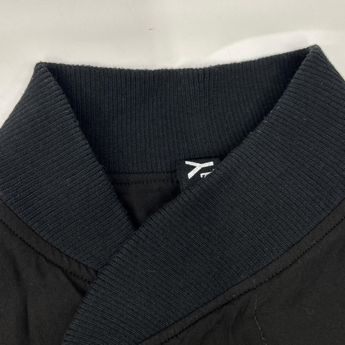 Ground Y Black Front Tuck MA-1 Bomber Jacket Size 3