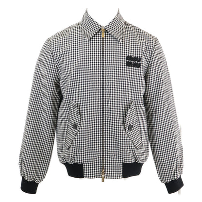 MIUMIU Gingham Check Wool Mohair Jacket B/W Size 36