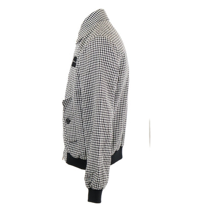 MIUMIU Gingham Check Wool Mohair Jacket B/W Size 36