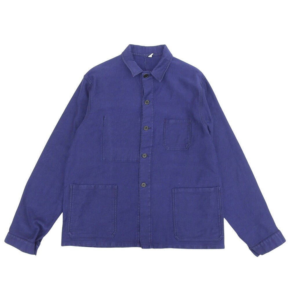 VINTAGE Moleskin French Coverall Jacket Navy