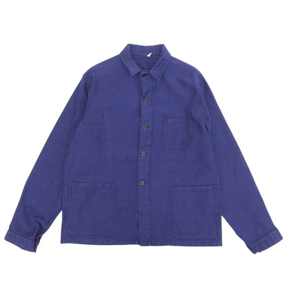 VINTAGE Moleskin French Coverall Jacket Navy