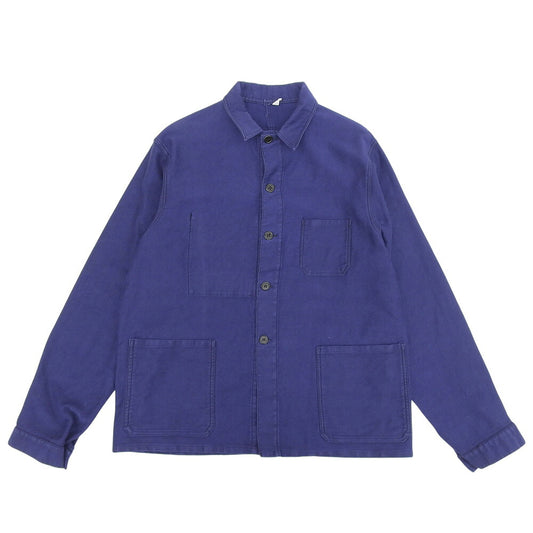 VINTAGE Moleskin French Coverall Jacket Navy
