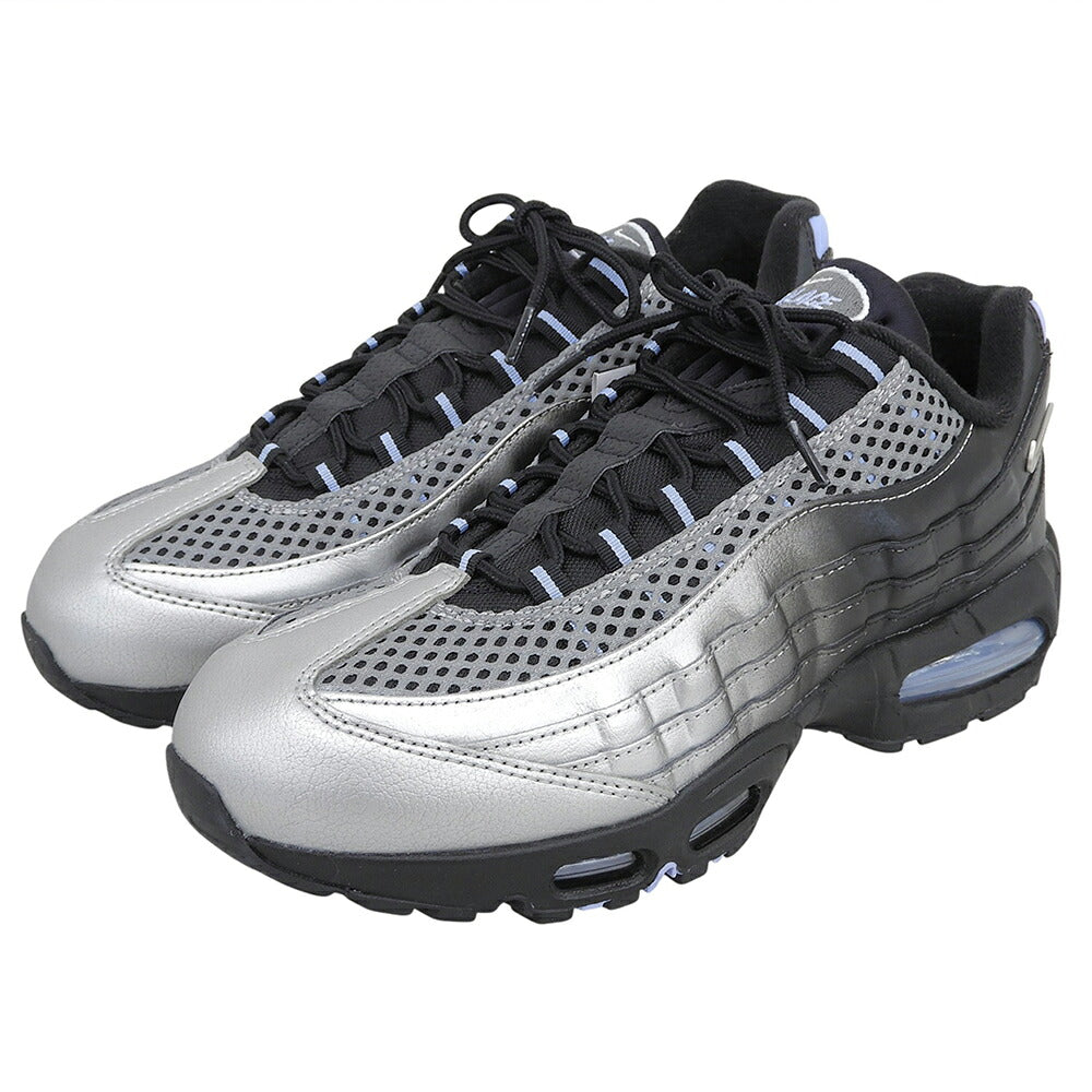 NIKE Air Max 95 Sneakers Black/Silver Size 29.5