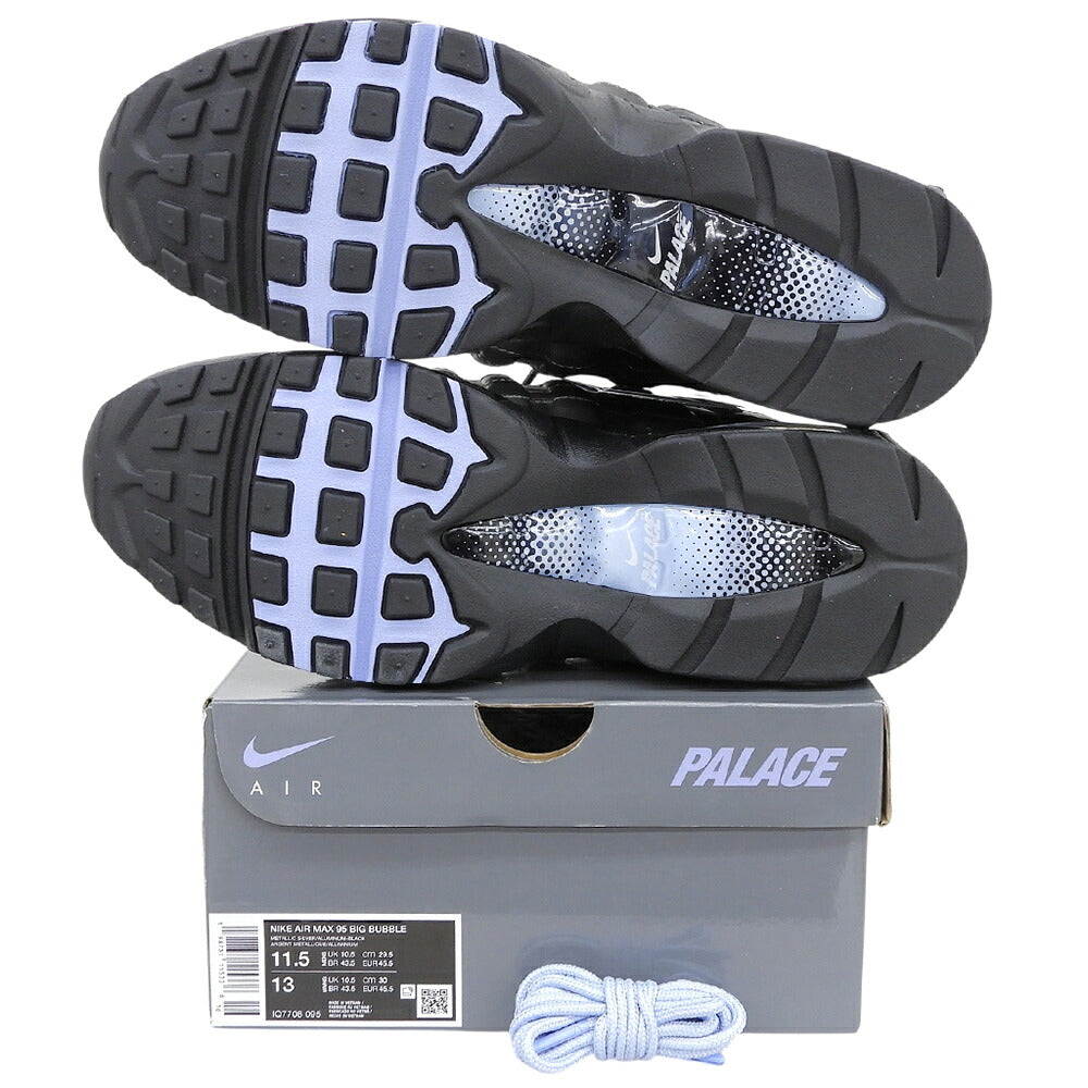 NIKE Air Max 95 Sneakers Black/Silver Size 29.5