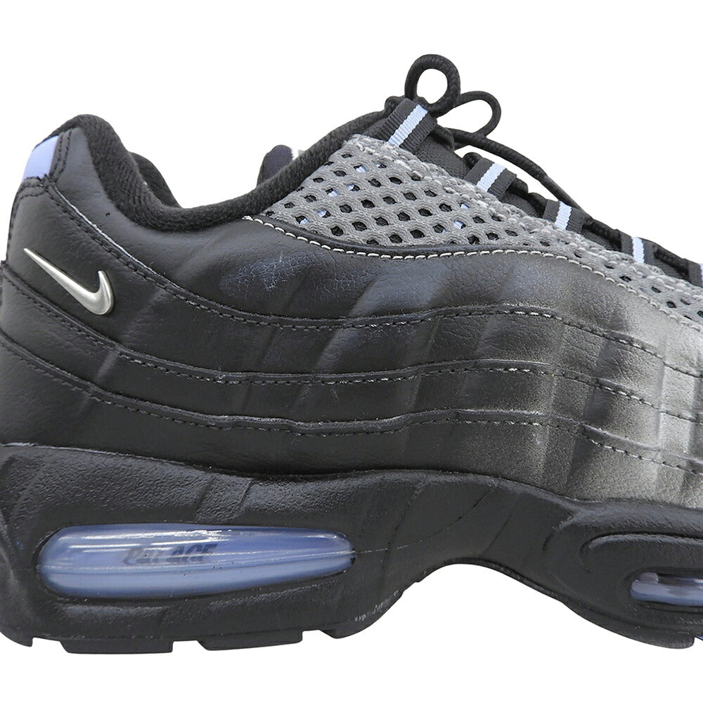 NIKE Air Max 95 Sneakers Black/Silver Size 29.5