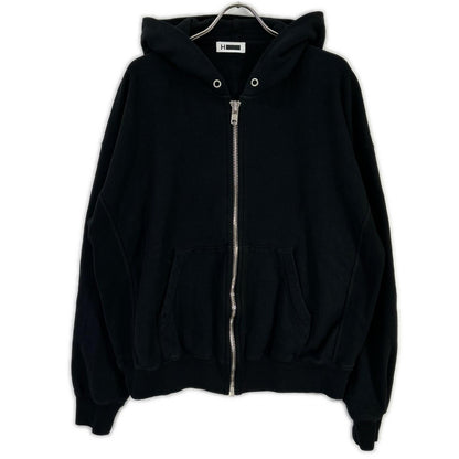 H BEAUTY Cruiser Cotton Zip Hoodie Black Size M