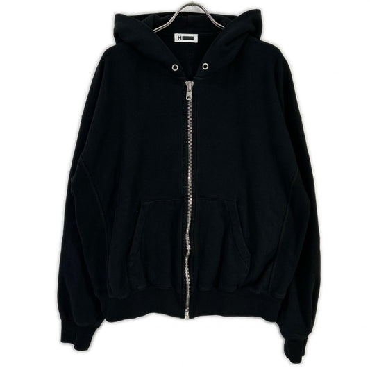 H BEAUTY Cruiser Cotton Zip Hoodie Black Size M