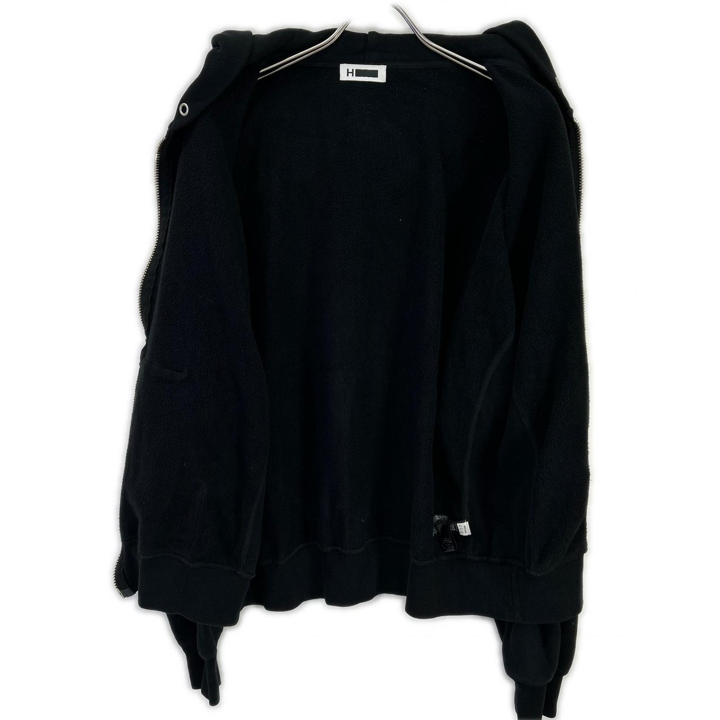 H BEAUTY Cruiser Cotton Zip Hoodie Black Size M