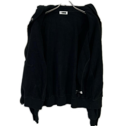 H BEAUTY Cruiser Cotton Zip Hoodie Black Size M
