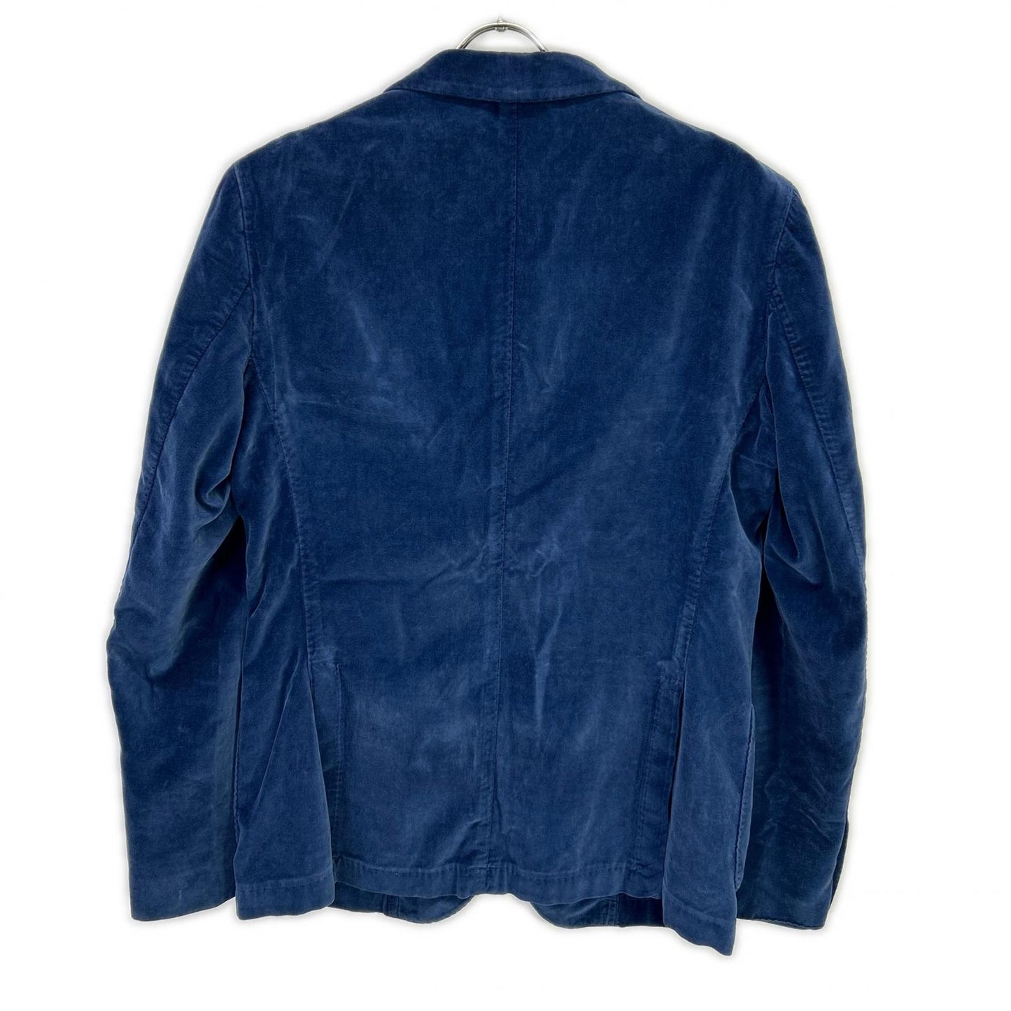 Santaniello Cotton Velour Jacket Blue Size 48