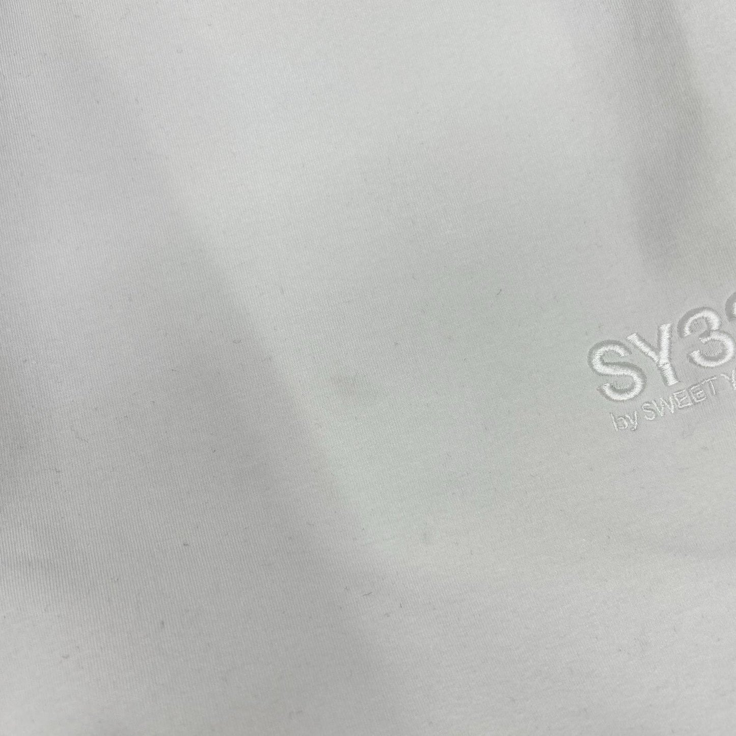 SWEET YEARS Embroidery Logo Sweat Suit Set White Size L