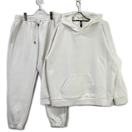 SWEET YEARS Embroidery Logo Sweat Suit Set White Size L