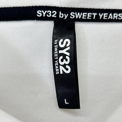 SWEET YEARS Embroidery Logo Sweat Suit Set White Size L