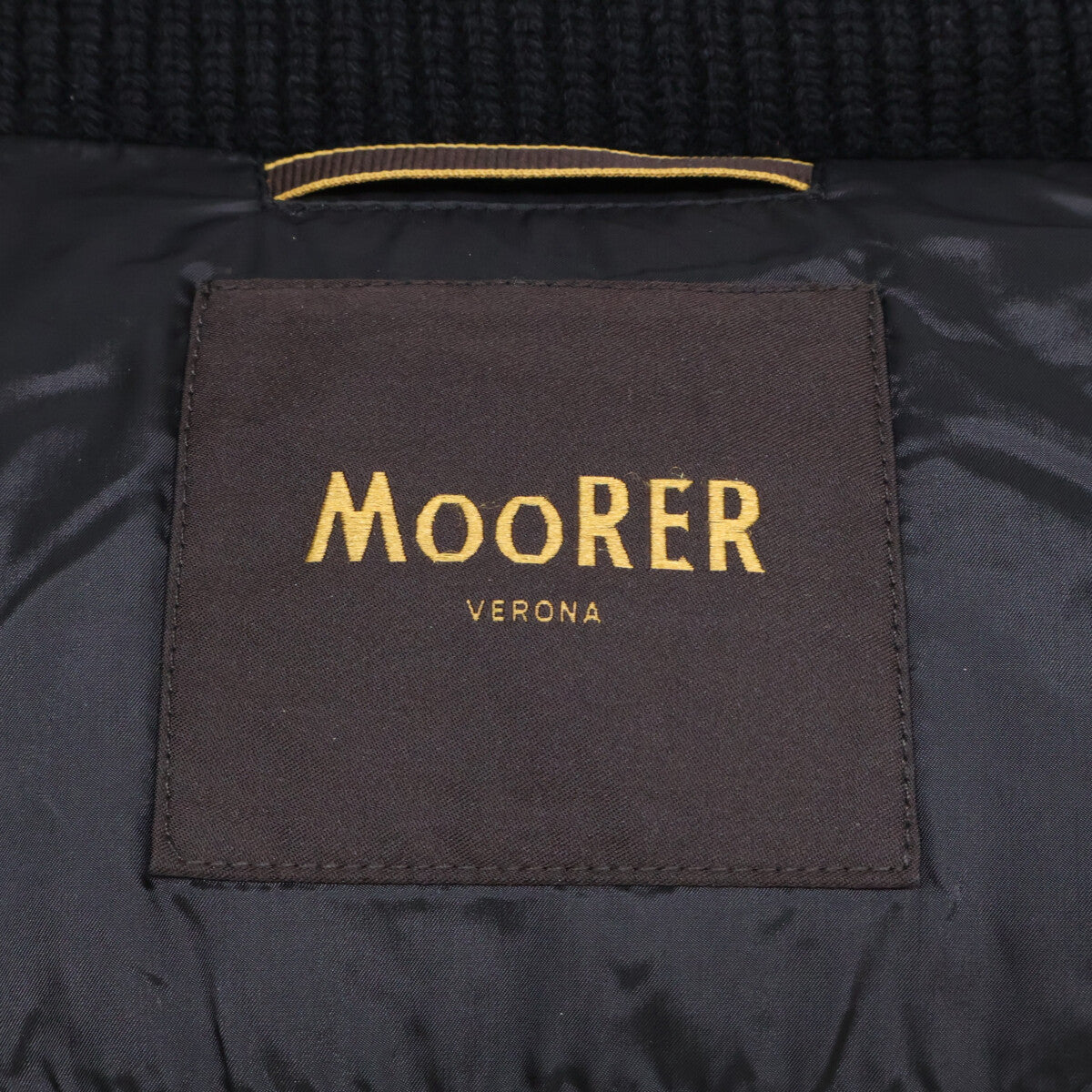 MOORER FOSCOLO-SHM Knit Nylon Hooded Jacket Black Size 44