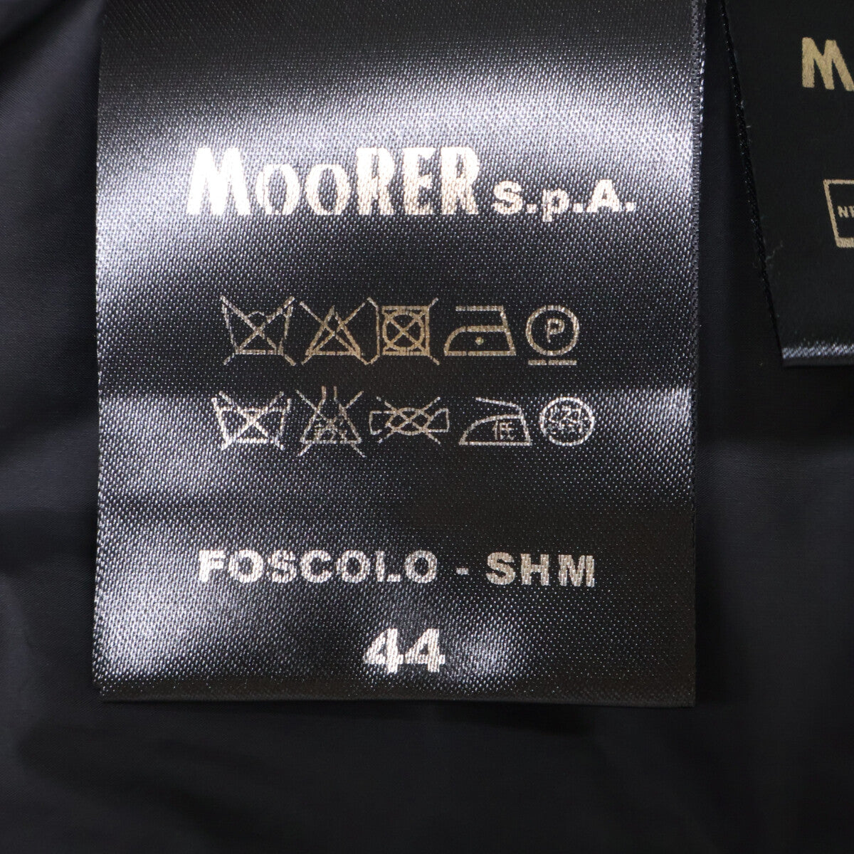 MOORER FOSCOLO-SHM Knit Nylon Hooded Jacket Black Size 44