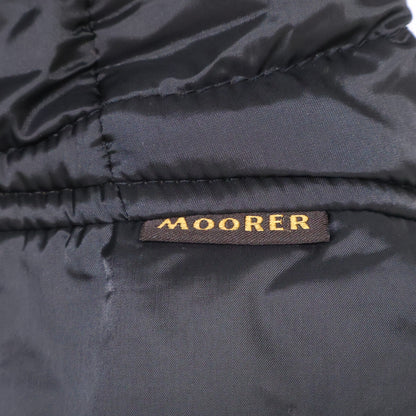 MOORER FOSCOLO-SHM Knit Nylon Hooded Jacket Black Size 44
