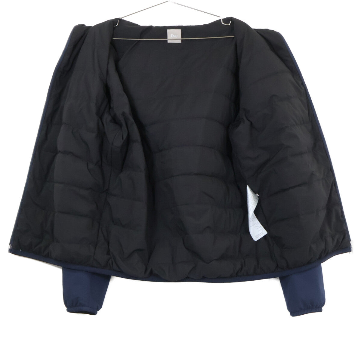 DIOR 26SS Hooded Down Jacket Navy Size 48