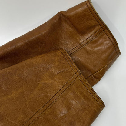 GAP 00s Old Cow Leather Zip Jacket Brown