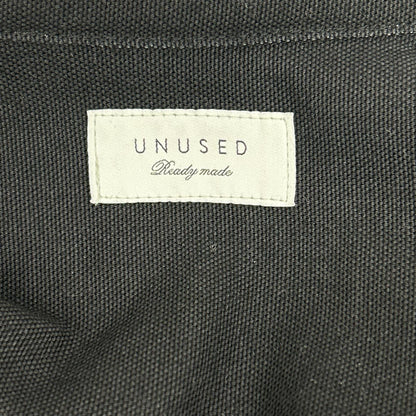 UNUSED US2541 Cotton Duck Button Down Shirt Black Size 3