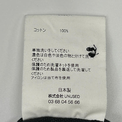 UNUSED US2541 Cotton Duck Button Down Shirt Black Size 3