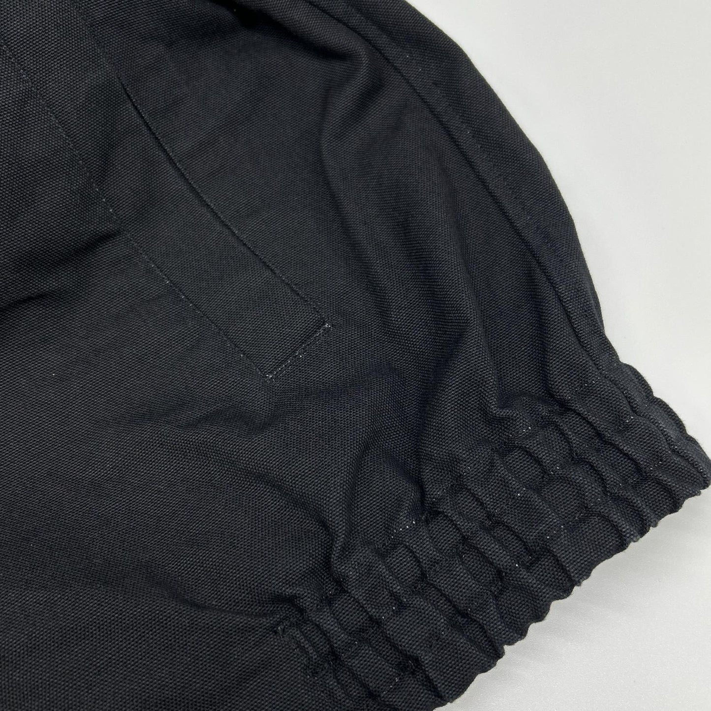 UNUSED US2541 Cotton Duck Button Down Shirt Black Size 3