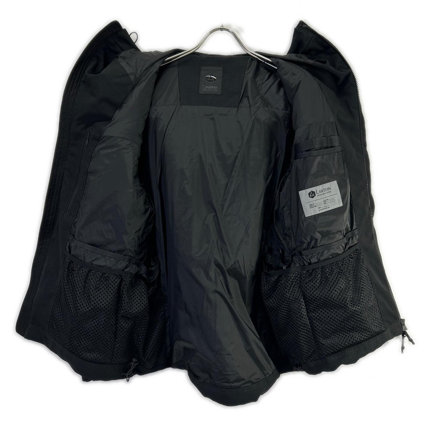 LANTERN Black Heating Hooded Jacket Polyester