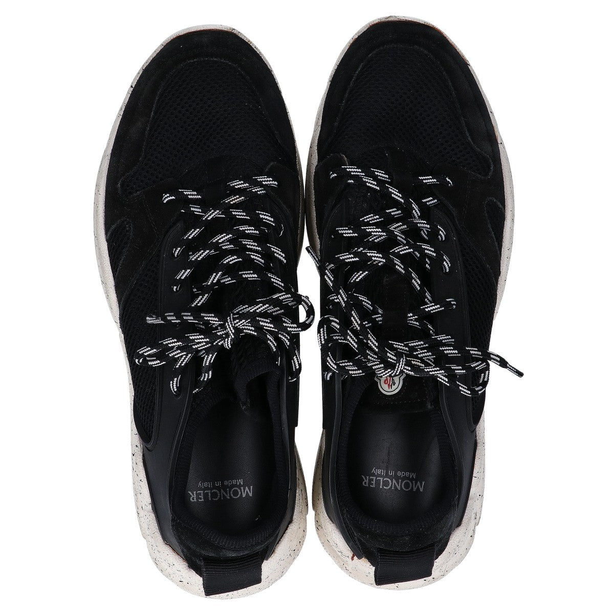 MONCLER ANAKIN Black Low-top Sneakers Mesh Size EU 43