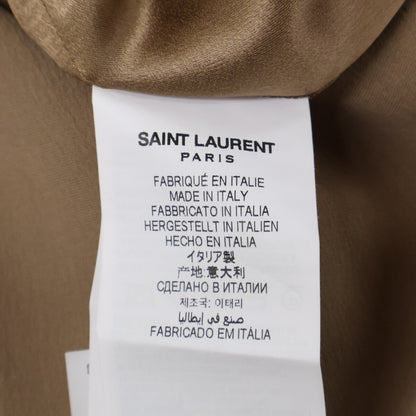 SAINT LAURENT PARIS Silk Pants Beige Size 46