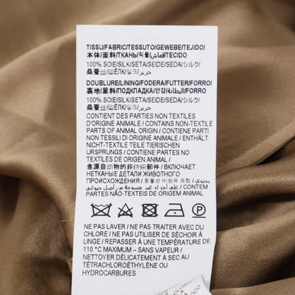 SAINT LAURENT PARIS Silk Pants Beige Size 46