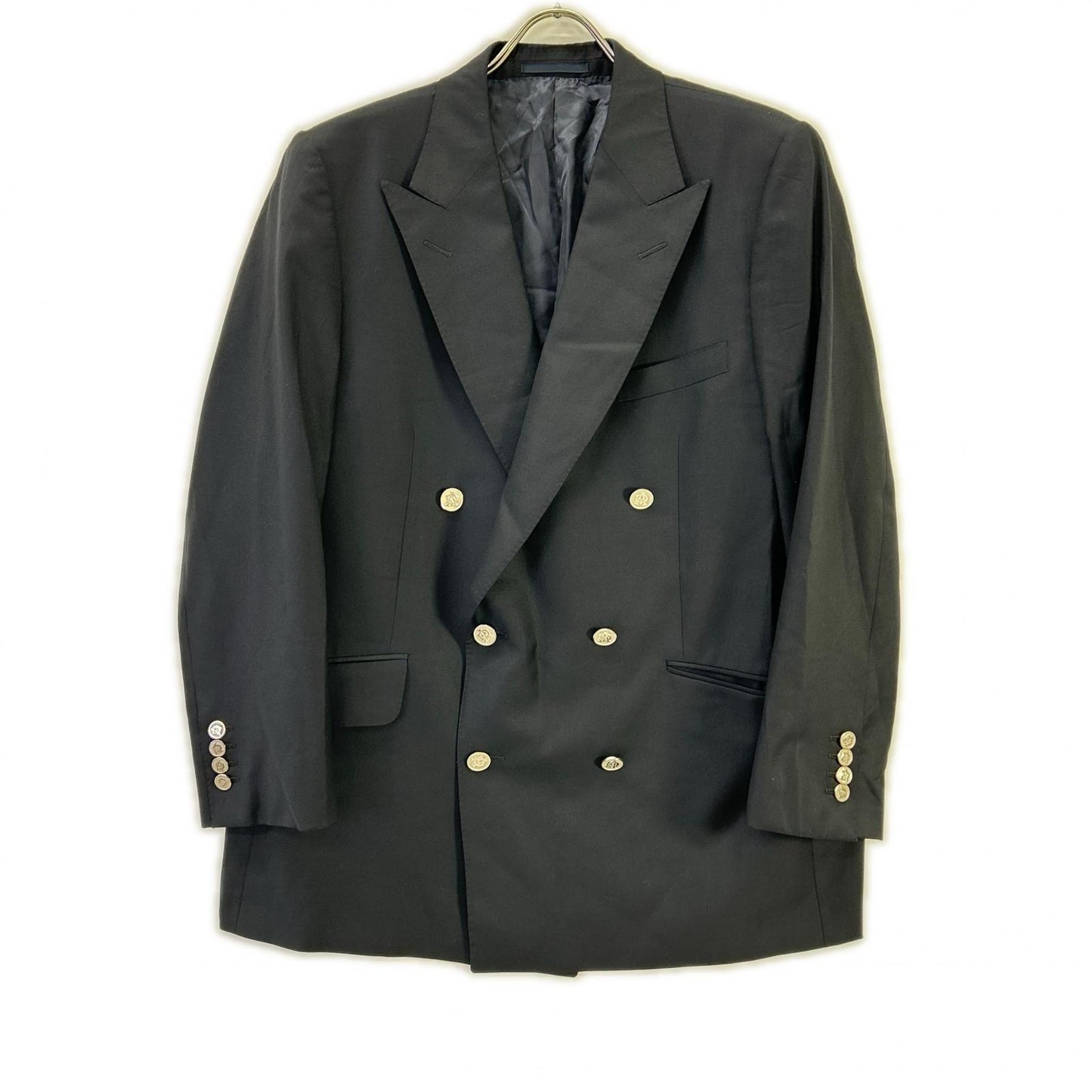 ALFREDDUNHILL Navy ST.JAMES FIT Wool Double Jacket Size 52