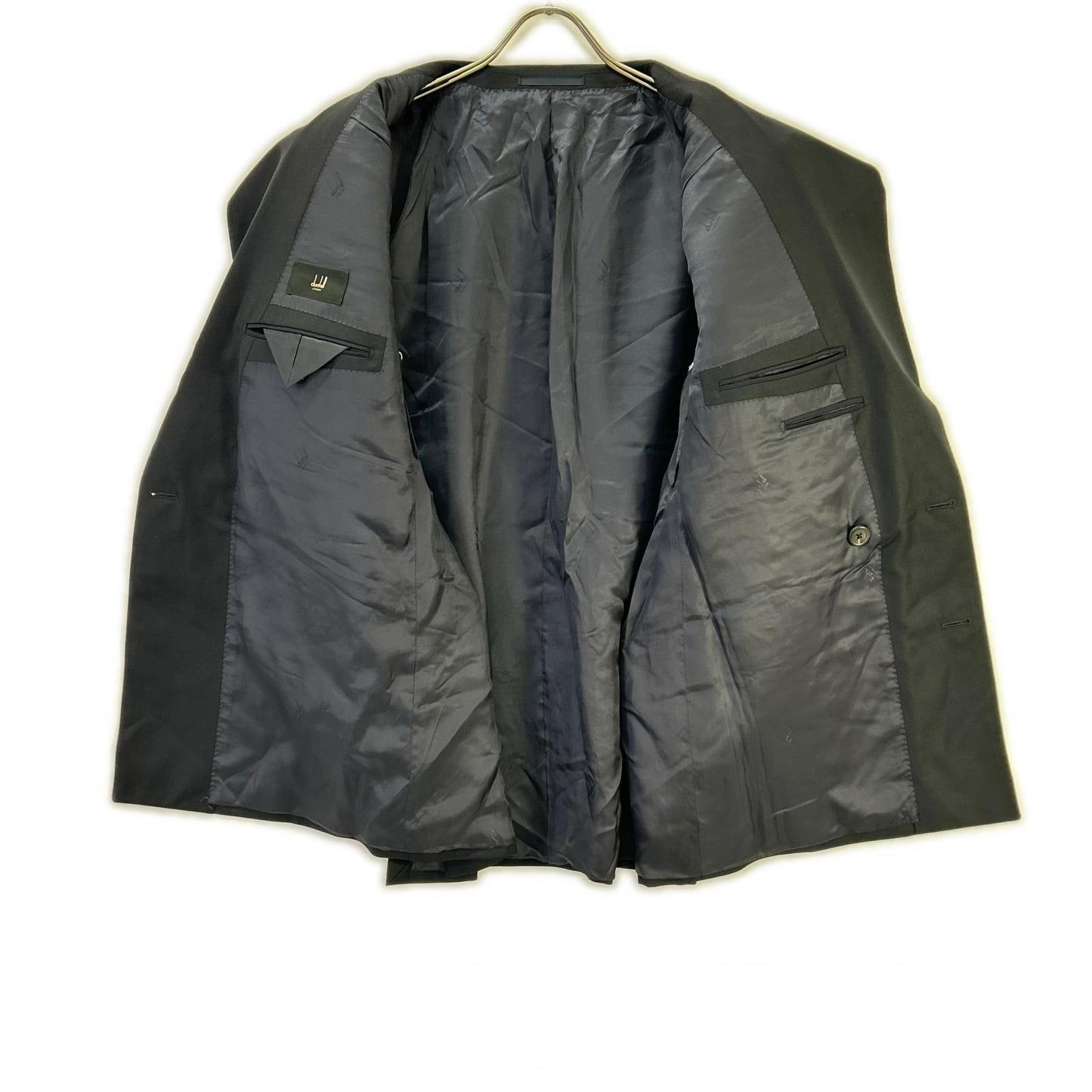 ALFREDDUNHILL Navy ST.JAMES FIT Wool Double Jacket Size 52