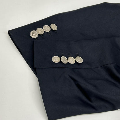ALFREDDUNHILL Navy ST.JAMES FIT Wool Double Jacket Size 52