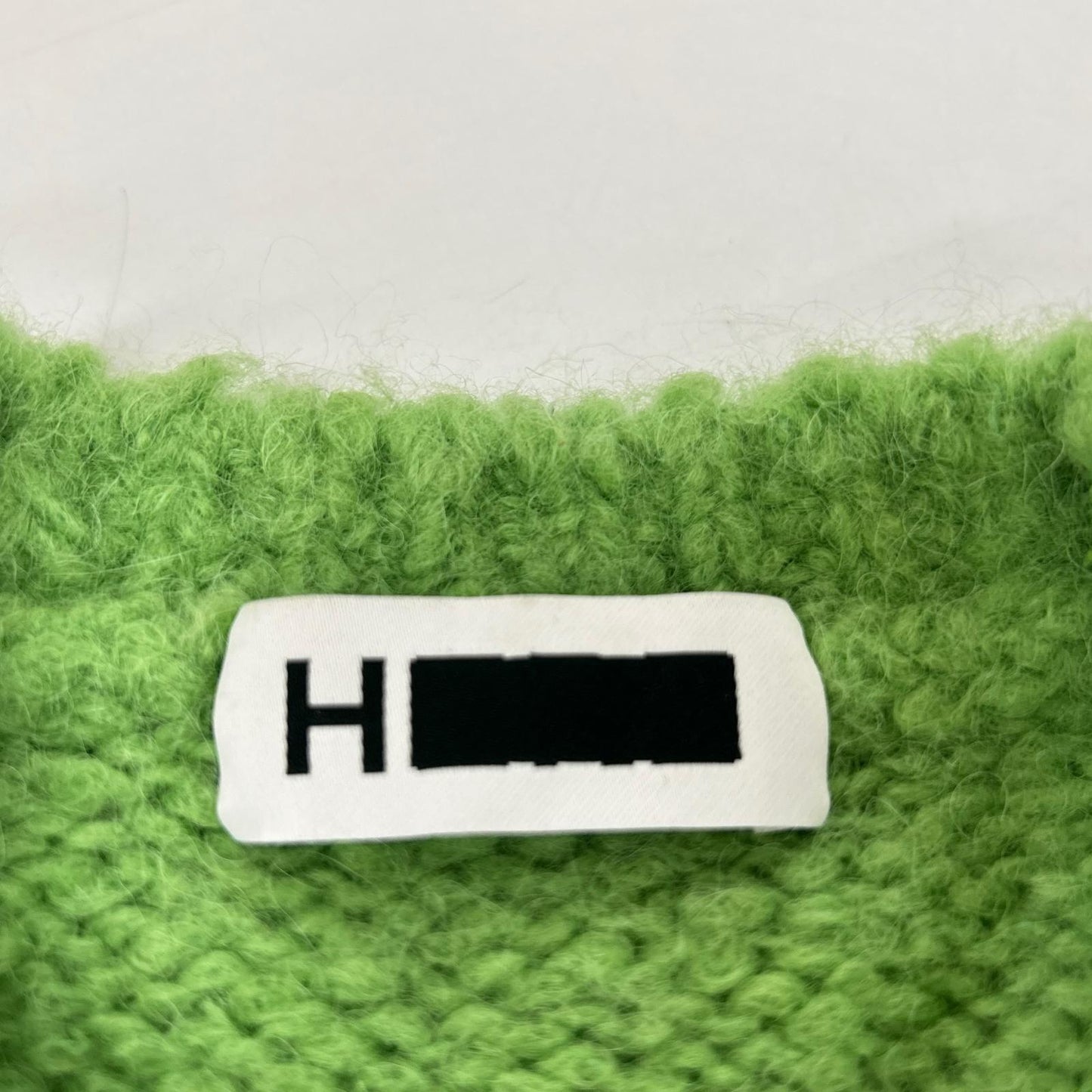 H BEAUTY KELLY Green Crewneck Knit Sweater Size MEDIUM